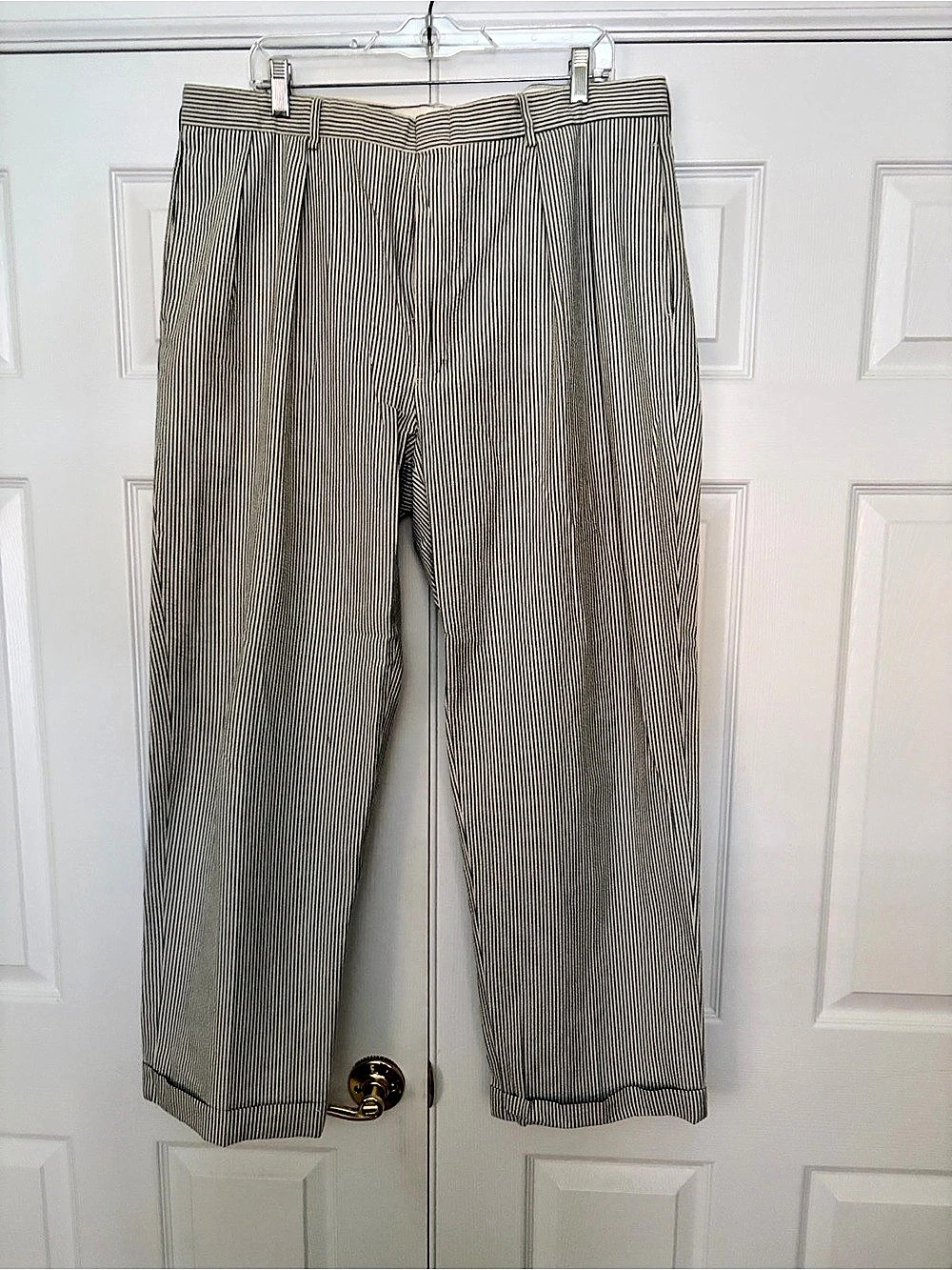 Polo by Ralph Lauren Striped Straight Leg Cotton Pants